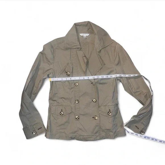 CAbi Beige Double-Breasted Trench Coat - Picture 4 of 6